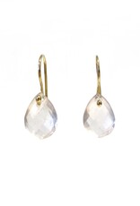 Bo Gold Earrings - Gold - Pink Quartz