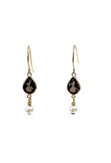 Bo Gold Earrings - Gold - Smokey Quartz