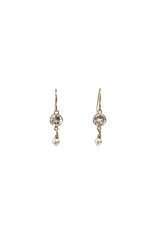 Bo Gold Earrings - Gold - Crystal