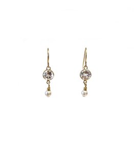 Bo Gold Earrings - Gold - Crystal