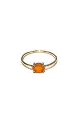 Bo Gold Ring - Goud - Carneool