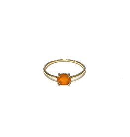 Bo Gold Ring - Goud - Carneool