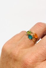 Bo Gold Ring - Goud - Carneool