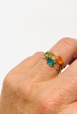 Bo Gold Ring - Goud - Groene Onyx