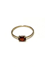 Bo Gold Ring - Goud - Granaat