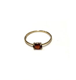 Bo Gold Ring - Goud - Granaat
