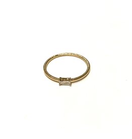 Bo Gold Ring - Gold - Diamond