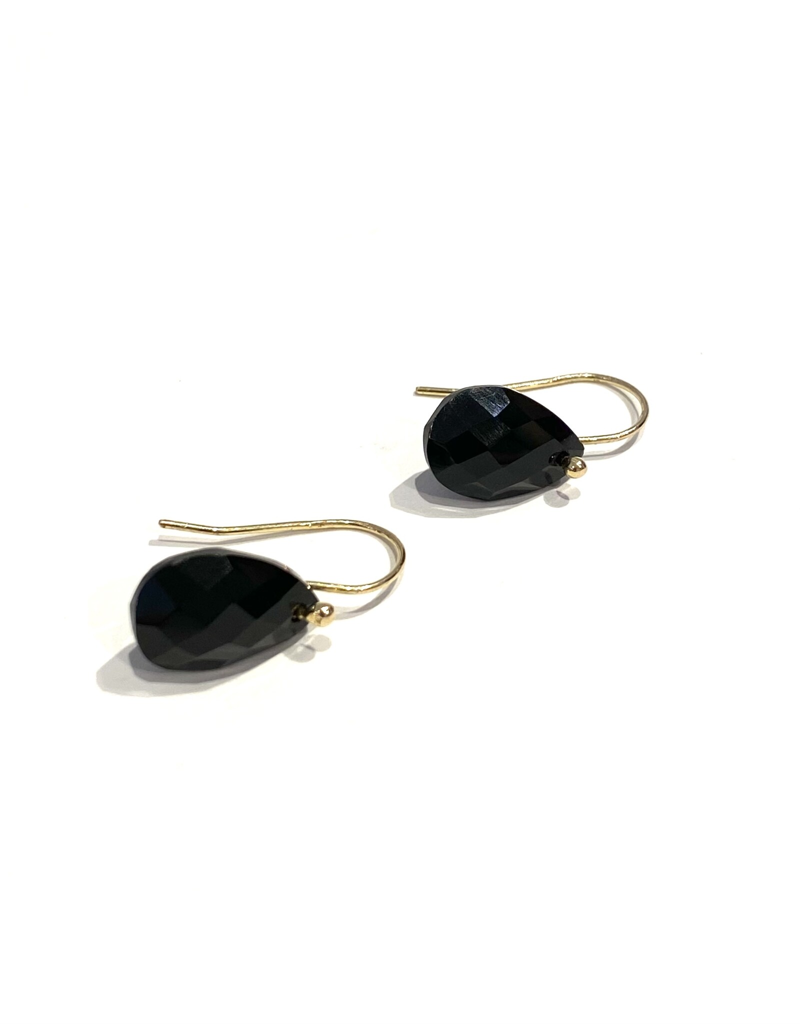 Bo Gold Earrings - Gold - Onyx