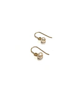 Bo Gold Earrings - Gold - Pearl