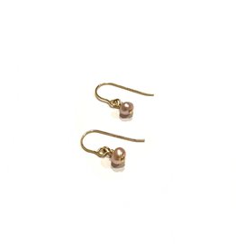 Bo Gold Earrings - Gold - Pearl