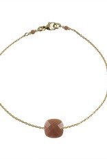 Bo Gold Armband - Goud - Edelsteen