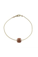 Bo Gold Bracelet - Gold - Gemstone