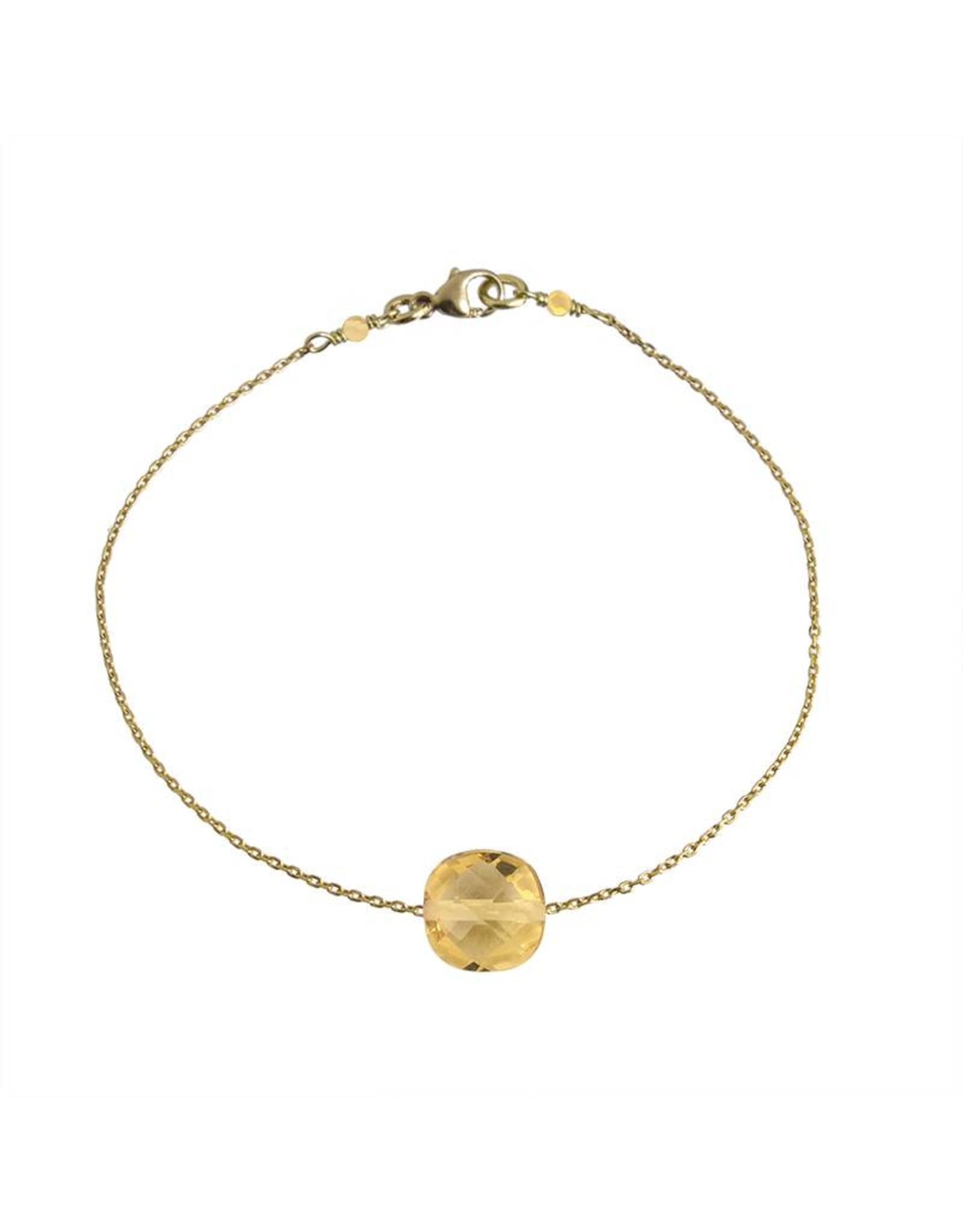 Bo Gold Bracelet - Gold - Gemstone