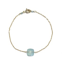 Bo Gold Bracelet - Gold - Gemstone