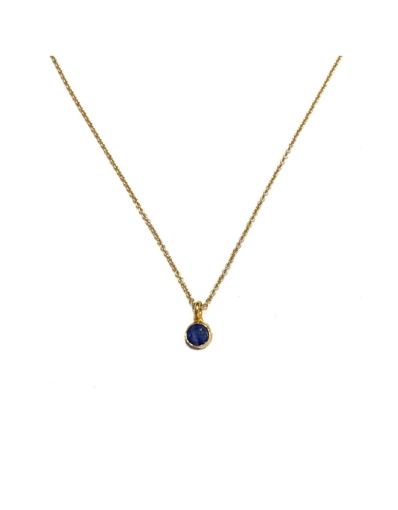 Bo Gold Necklace - Gold - Gemstone