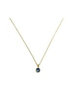 Bo Gold Necklace - Gold - Gemstone