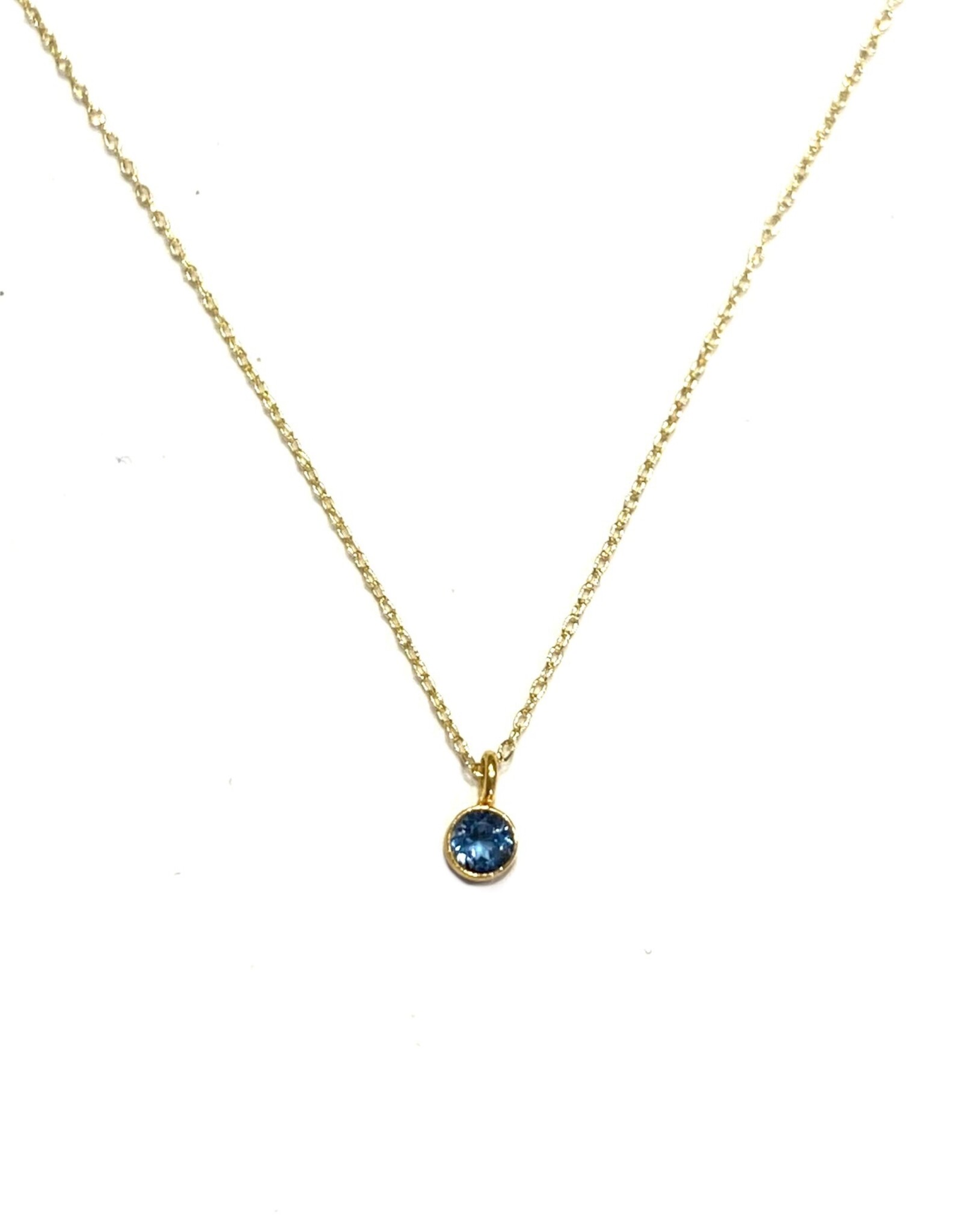 Bo Gold Necklace - Gold - Gemstone