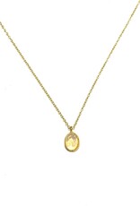 Bo Gold Necklace - Gold - Gemstone