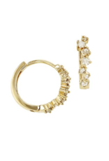 Bo Gold Earrings - Gold - Diamonds