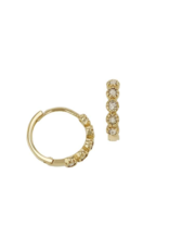 Bo Gold Earrings - Gold - Diamonds