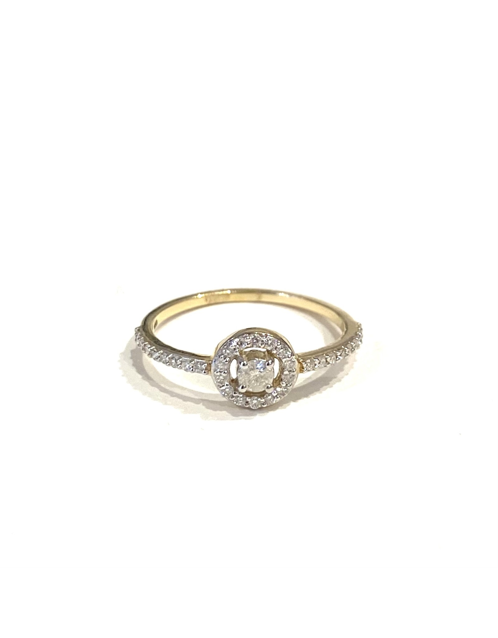 Bo Gold Ring - Gold  - Diamonds