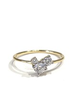 Bo Gold Ring - Gold  - Diamonds