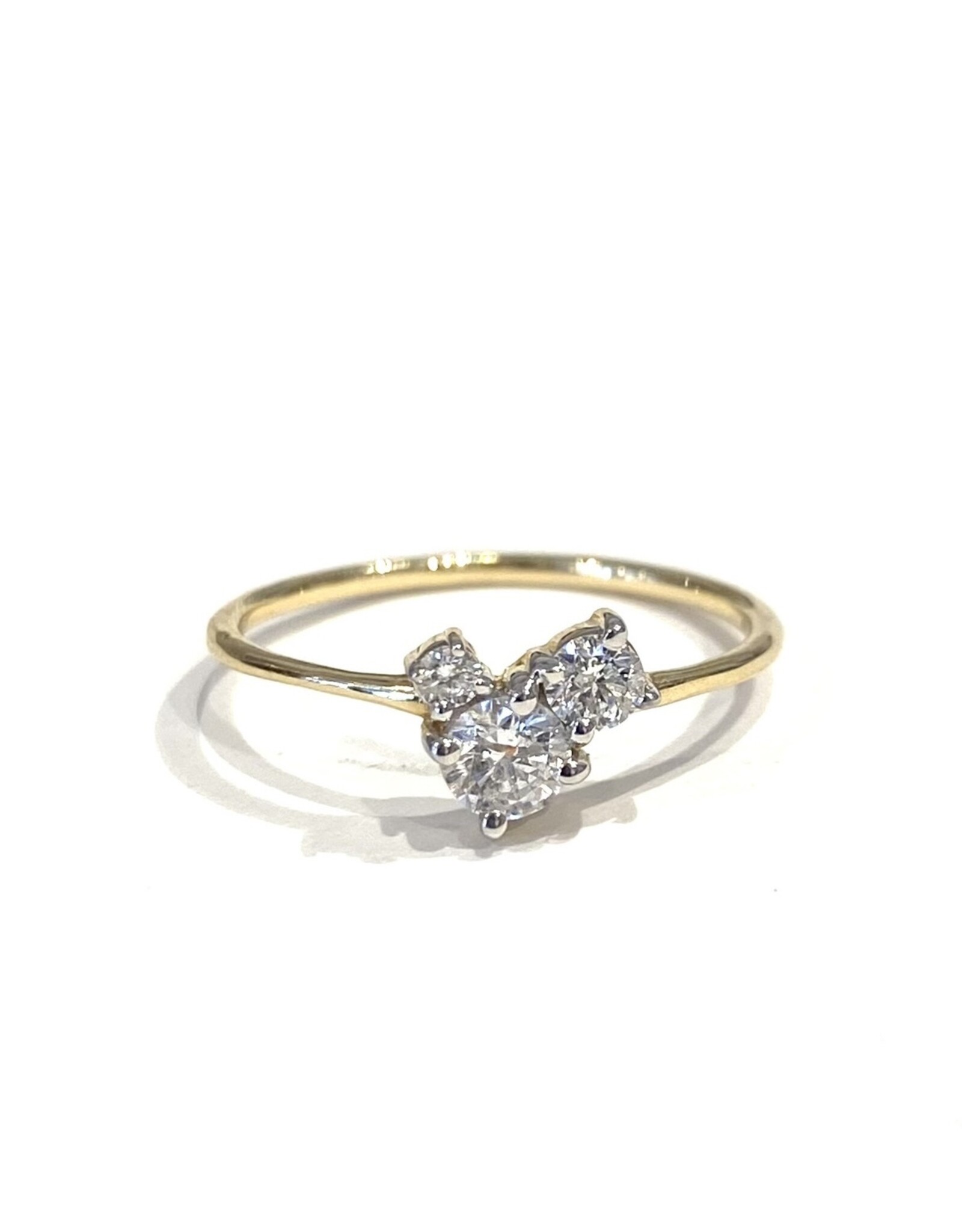 Bo Gold Ring - Goud  - Diamanten