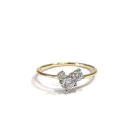 Bo Gold Ring - Gold  - Diamonds