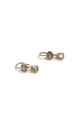 Bo Gold Earrings - Gold - Gemstones