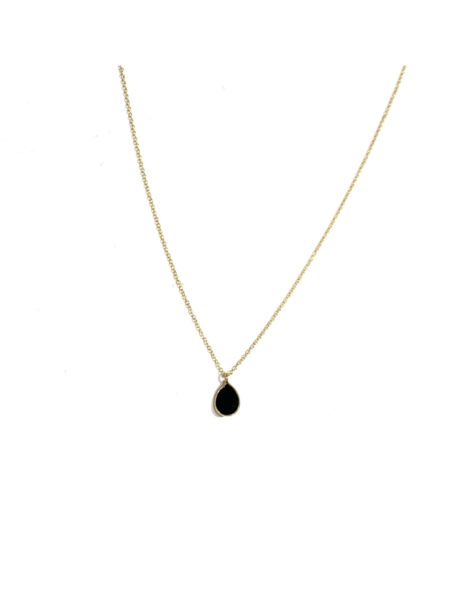 Bo Gold Necklace - Gold - Gemstone