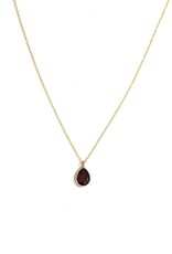 Bo Gold Necklace - Gold - Gemstone