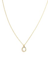 Bo Gold Necklace - Gold - Gemstone