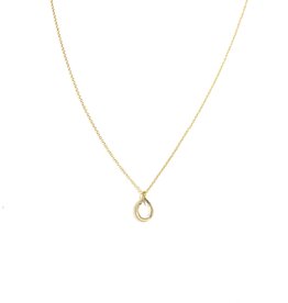 Bo Gold Necklace - Gold - Gemstone