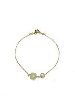 Bo Gold Bracelet - Gold - Gemstone