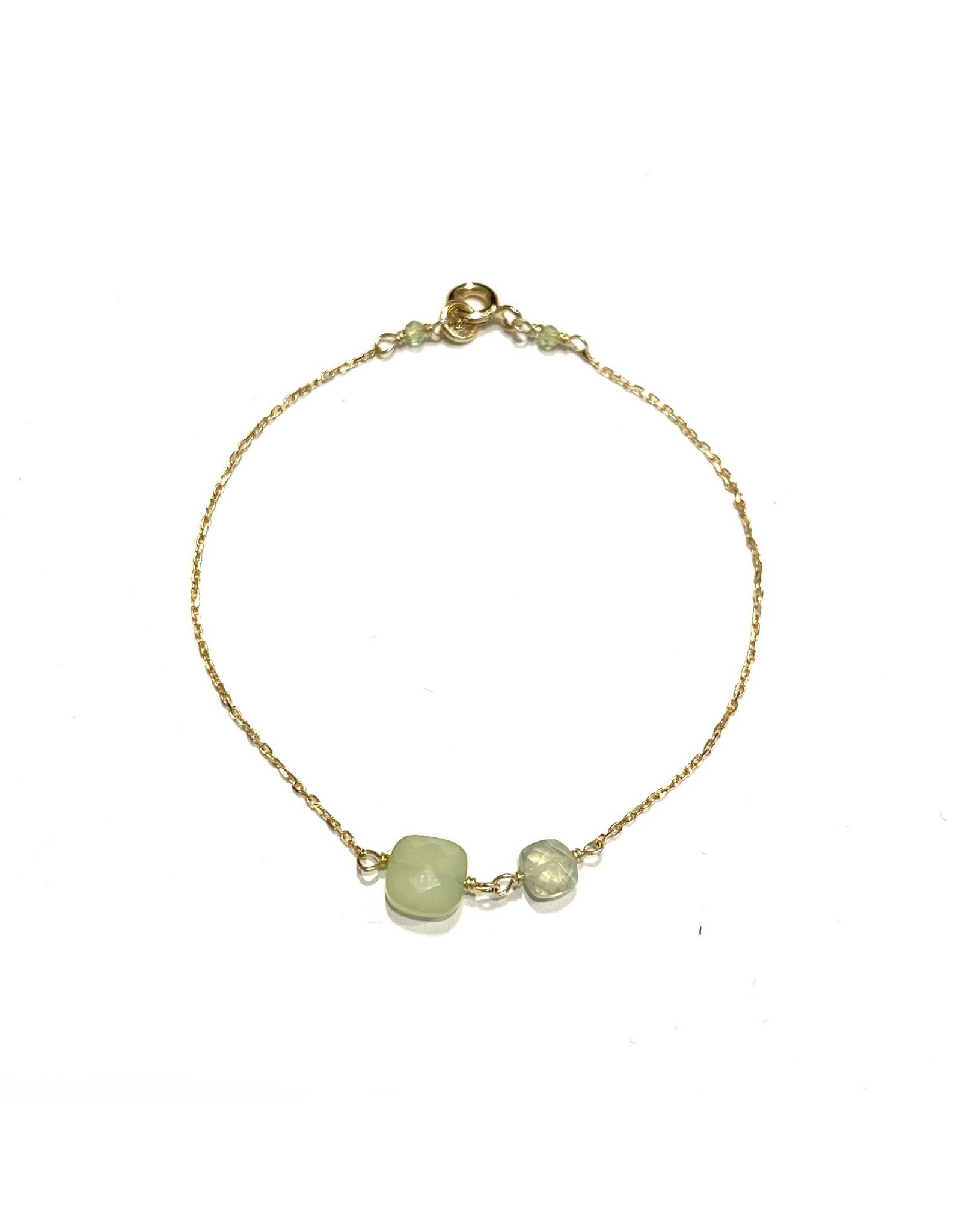 Bo Gold Armband - Goud - Edelsteen