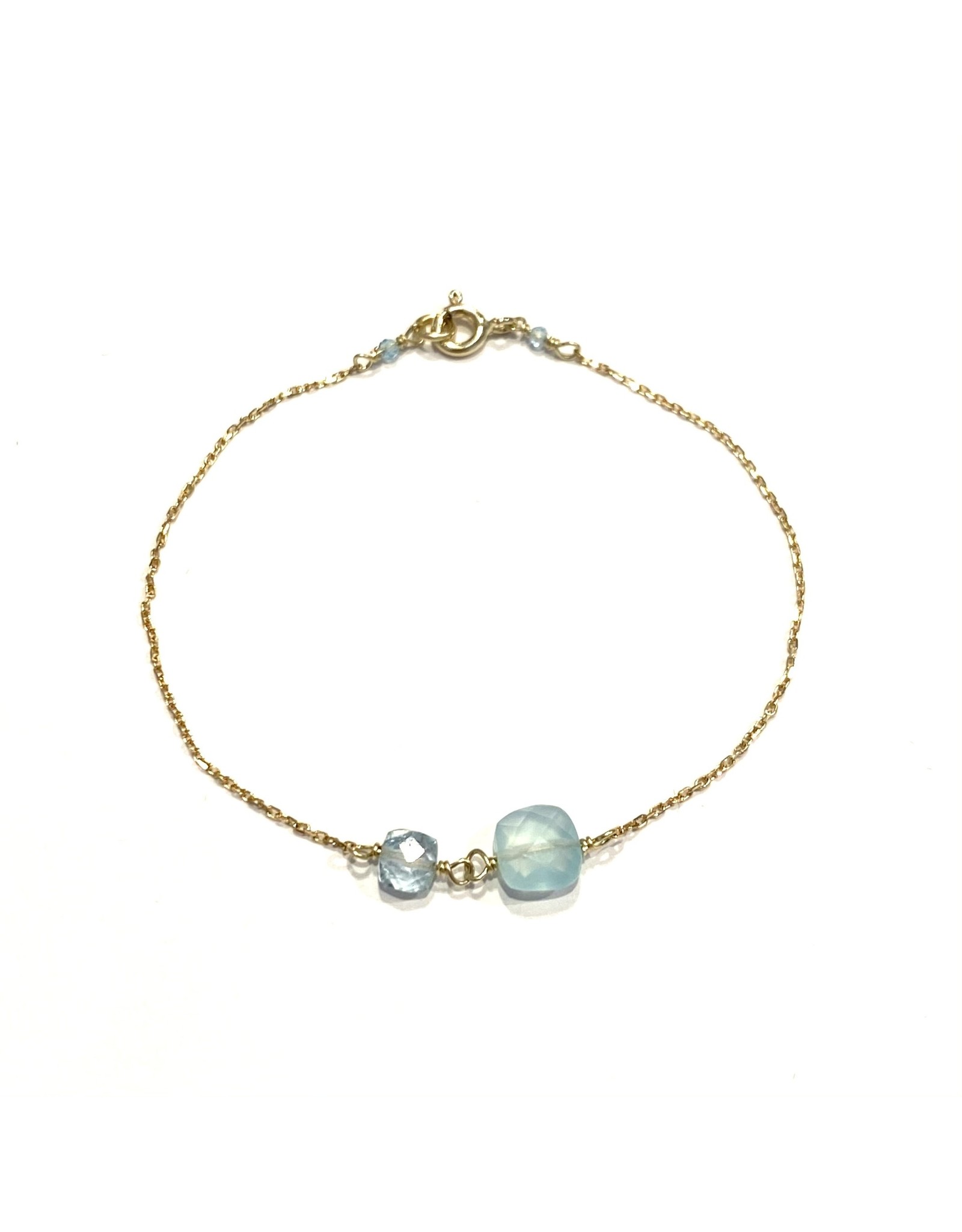 Bo Gold Bracelet - Gold - Gemstone