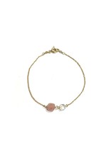 Bo Gold Bracelet - Gold - Gemstone