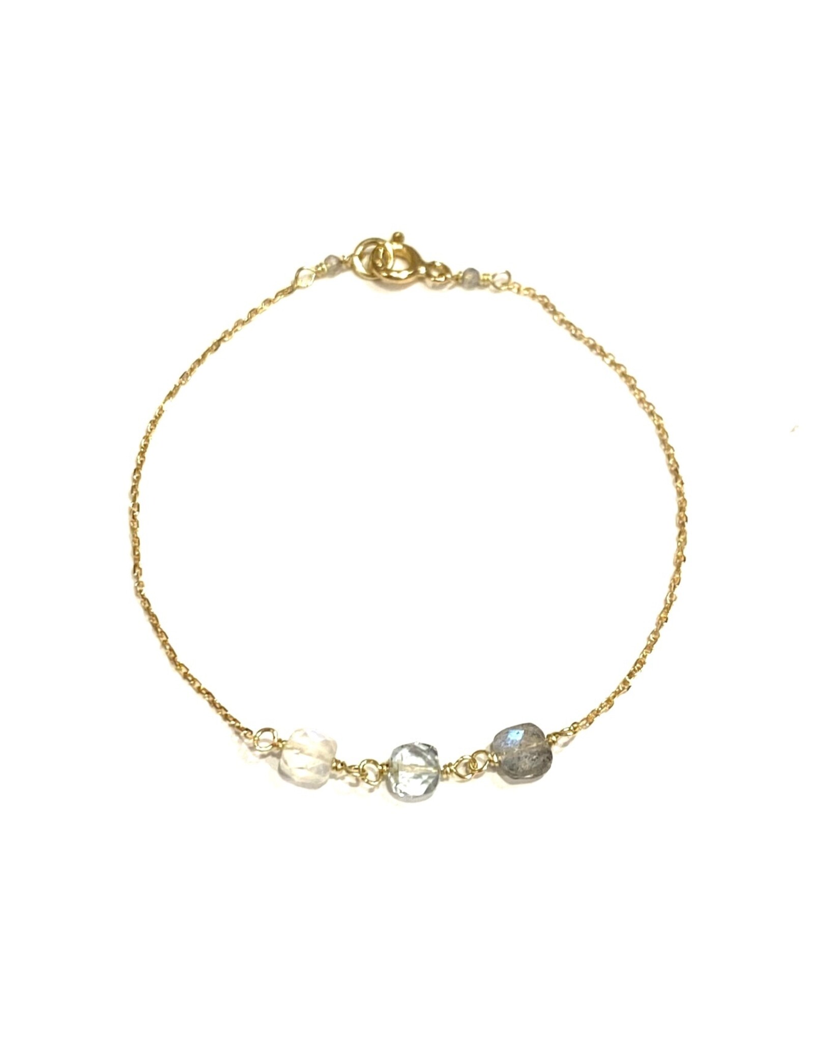 Bo Gold Armband - Goud - Edelsteen