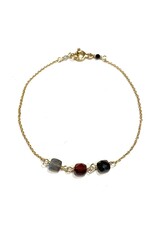 Bo Gold Armband - Goud - Edelsteen
