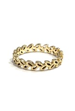 Bo Gold Ring - Gold - Open wreath