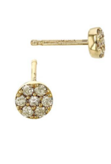 Bo Gold Earring - Gold - Diamonds