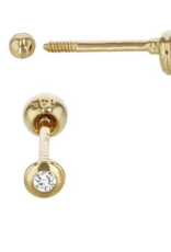 Bo Gold Earrings - Gold - Diamond