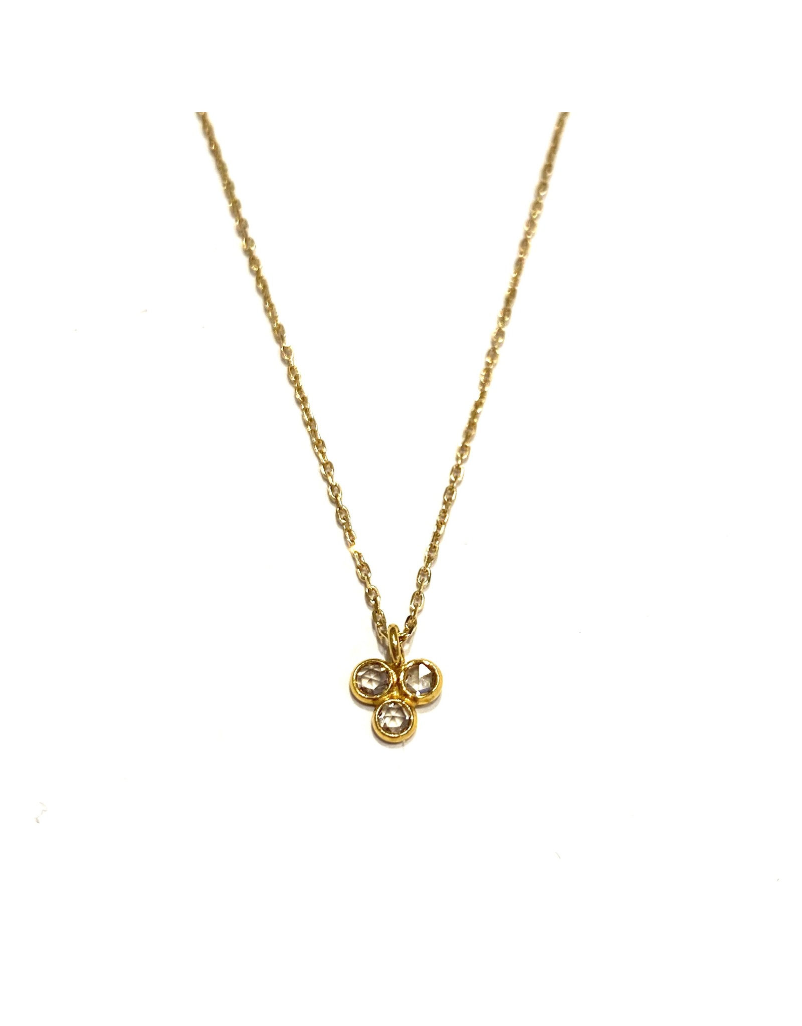 Bo Gold Necklace - Gold - Diamonds