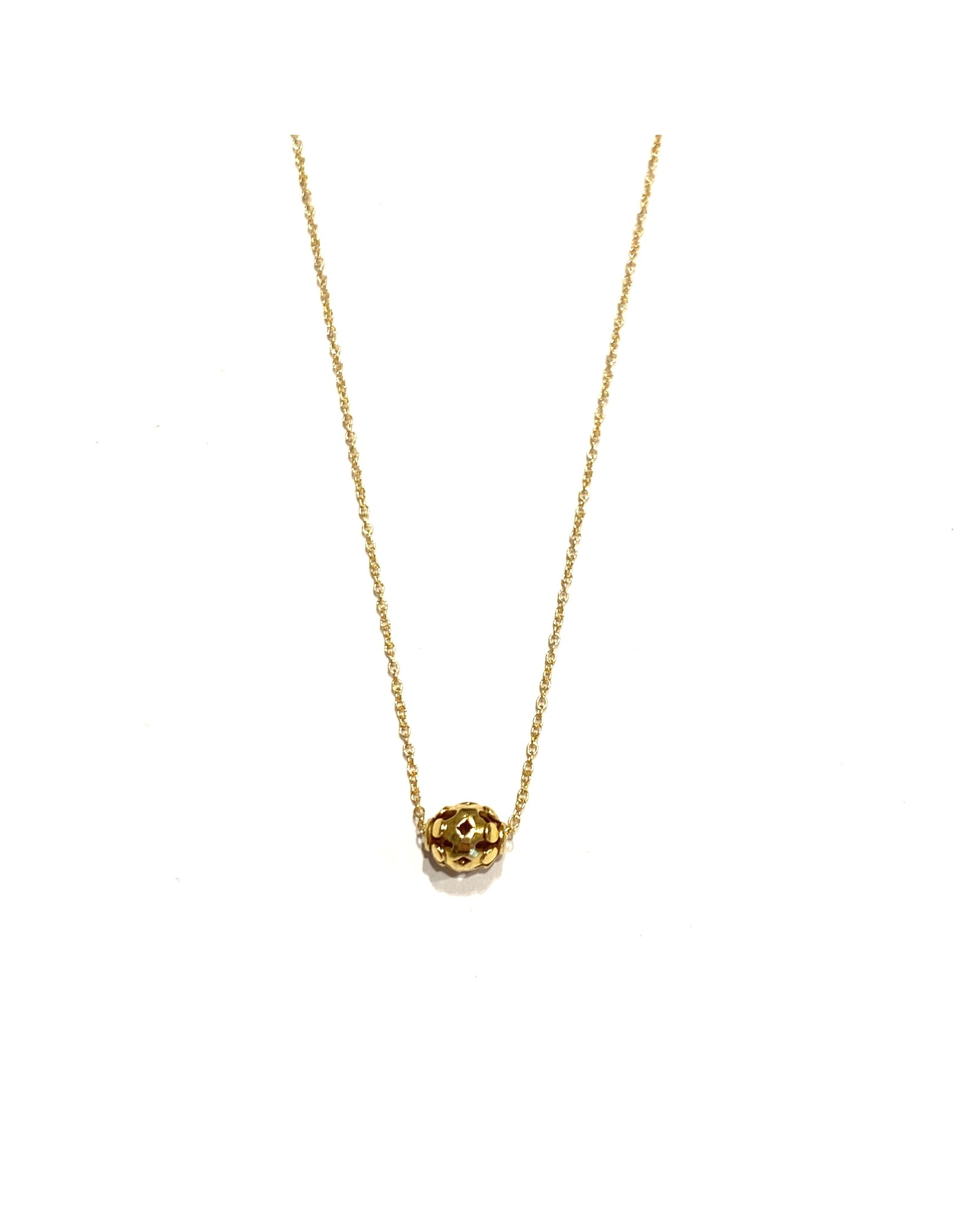 Bo Gold Necklace - Gold - Ball