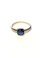 Navarro Ring - Goud - London blauw topaas