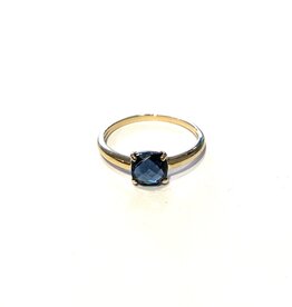 Navarro Ring - Goud - London blauw topaas