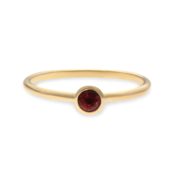 Swing Jewels Ring - Gold - Garnet - January