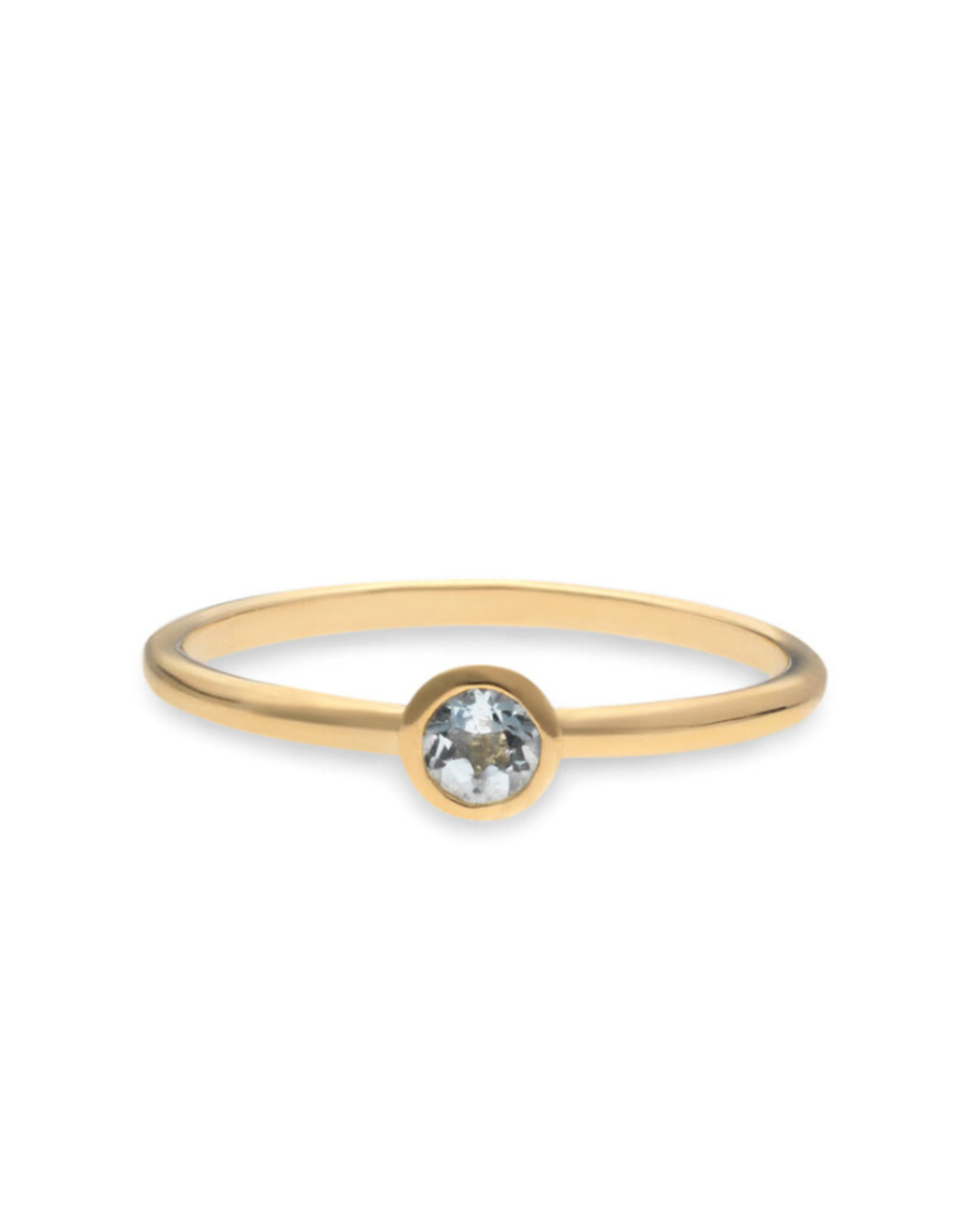 Swing Jewels Ring - Gold -  Aquamarine