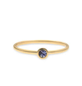 Swing Jewels Ring - Gold - Tanzanite - December