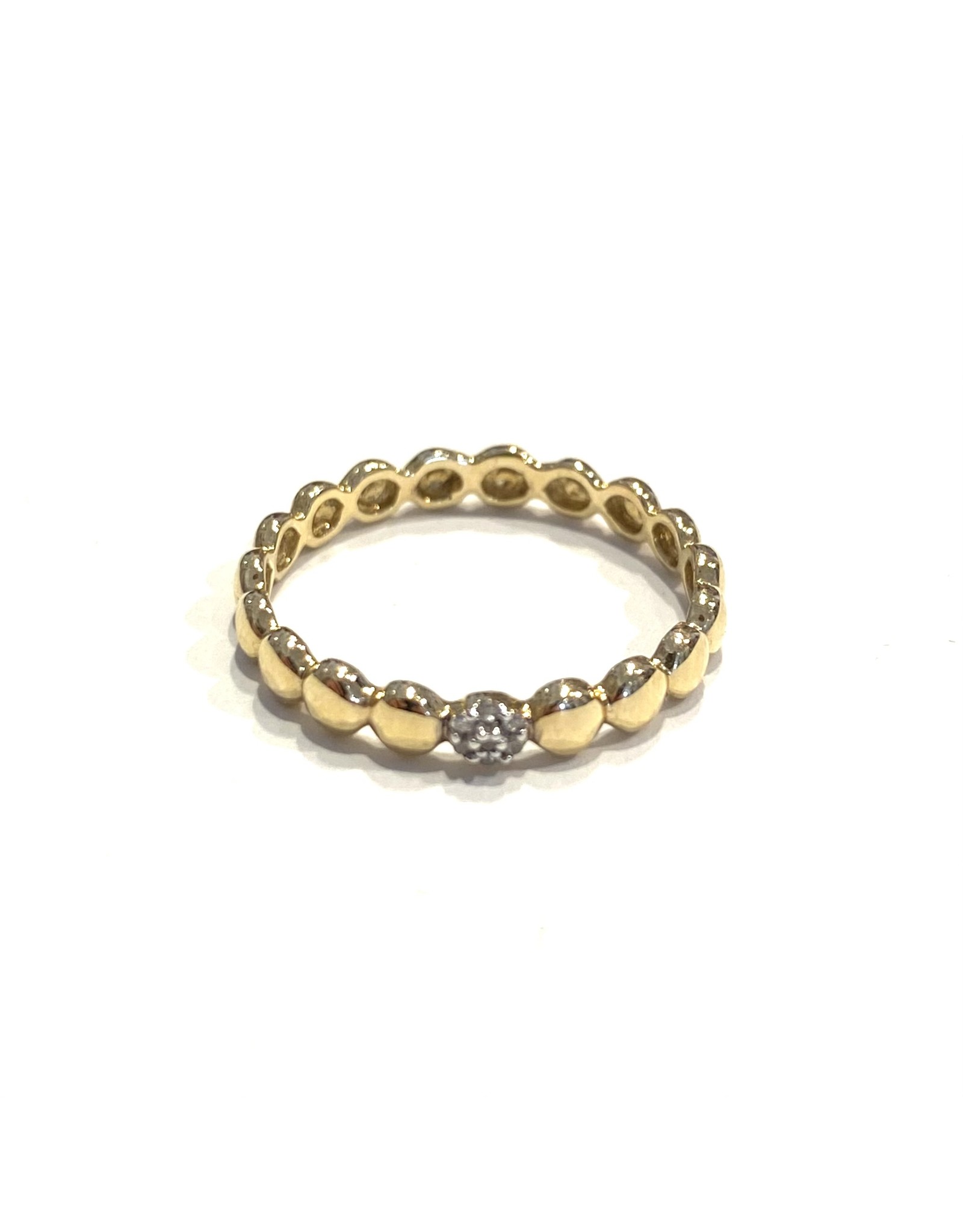 Bo Gold Ring - Gold - Diamond